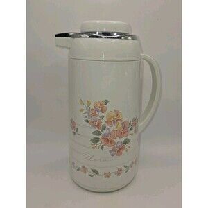 Vintage 90s Phoenix Insulated Coffee Tea Carafe Flora Cottagecore Grandmacore